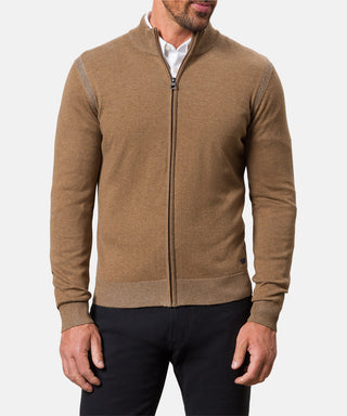 PIERRE CARDIN Strickjacke Stehkragen - Caramel Canyon - 55309 12548.7304