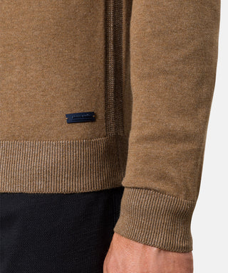 PIERRE CARDIN Strickjacke Stehkragen - Caramel Canyon - 55309 12548.7304