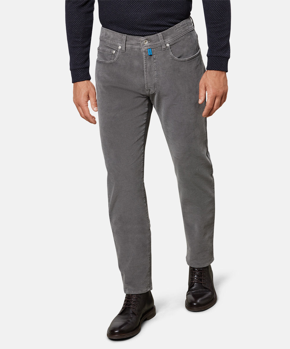 PIERRE CARDIN LYON Cordhose - Smoky Slate Grey - 30947 777.81