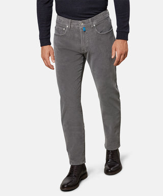 PIERRE CARDIN LYON Cordhose - Smoky Slate Grey - 30947 777.81