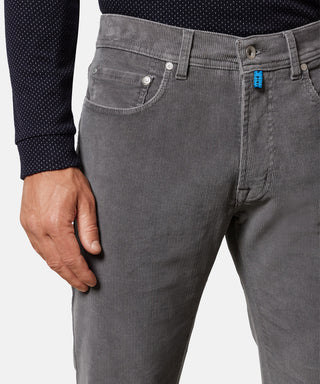 PIERRE CARDIN LYON Cordhose - Smoky Slate Grey - 30947 777.81