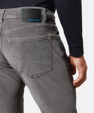 PIERRE CARDIN LYON Cordhose - Smoky Slate Grey - 30947 777.81