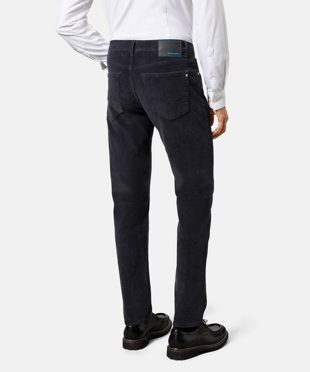 PIERRE CARDIN LYON Cord Hose - Midnight Charcoal Blue - 30947 777.84 von Pierre Cardin