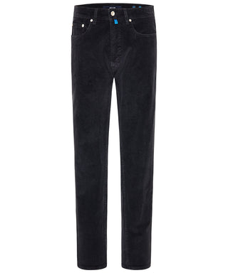 PIERRE CARDIN LYON Cord Hose - Midnight Charcoal Blue - 30947 777.84