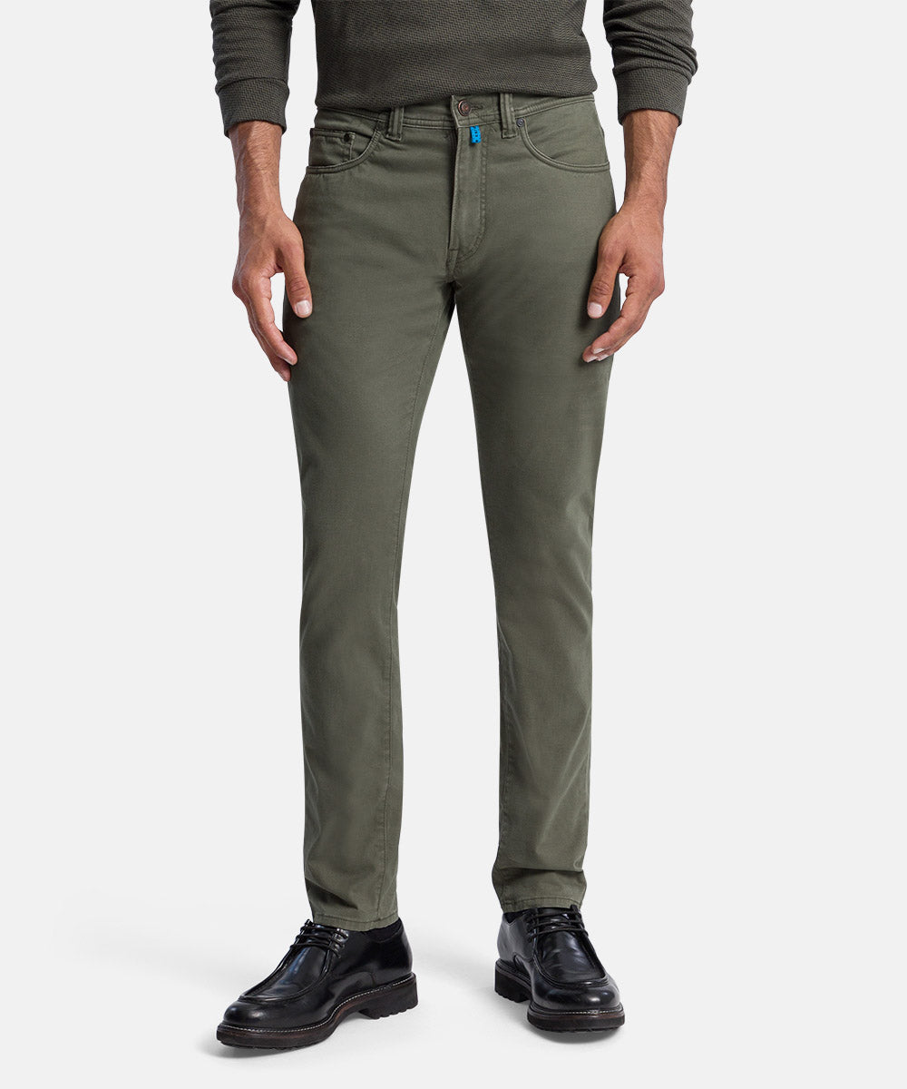 PIERRE CARDIN Antibes Five Pocket - Olive Night Wash - 30070 4015.5212 von Pierre Cardin