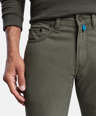 PIERRE CARDIN Antibes Five Pocket - Olive Night Wash - 30070 4015.5212