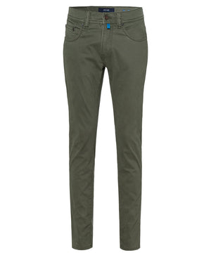 PIERRE CARDIN Antibes Five Pocket - Olive Night Wash - 30070 4015.5212