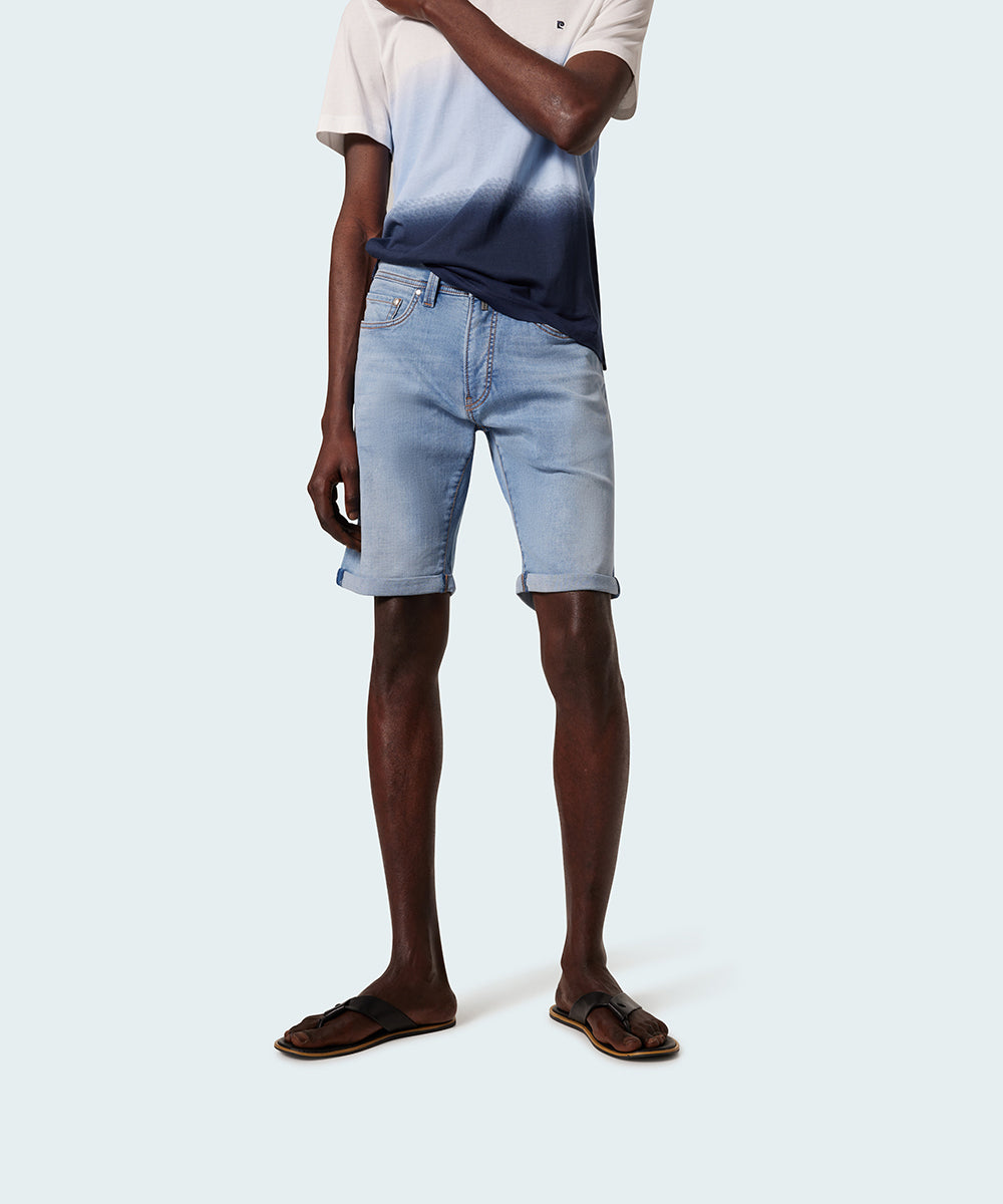 PIERRE CARDIN Lyon Bermuda - Light Denim Wash - 34520 8128.6824