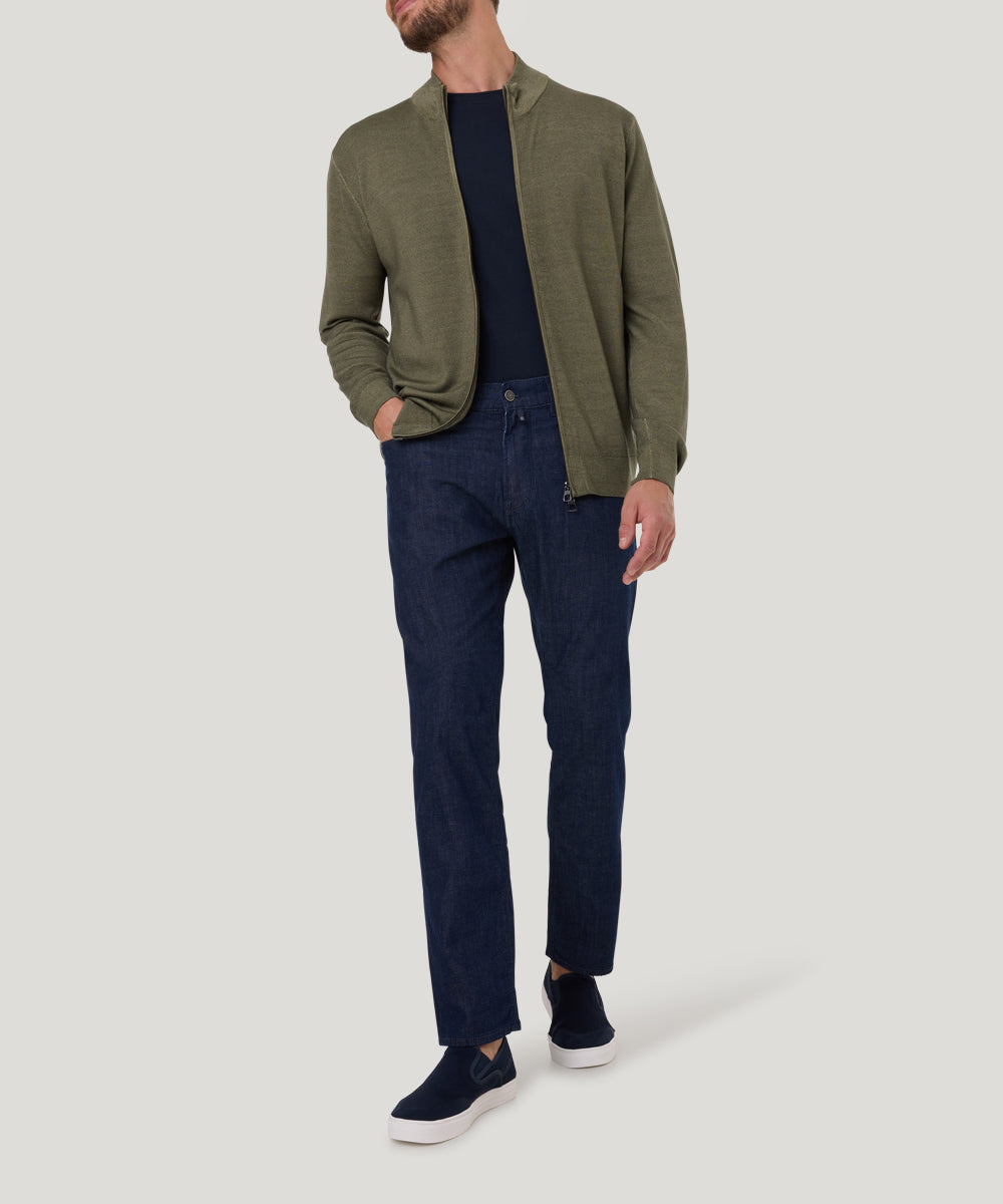 PIERRE CARDIN Lyon Five Pocket - Midnight Indigo Wash - 34506 7770.6811 von Pierre Cardin