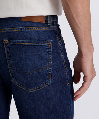 PIERRE CARDIN SISTERON dark blue used buffies 34520 7802.6814 - DENIM LEGACY