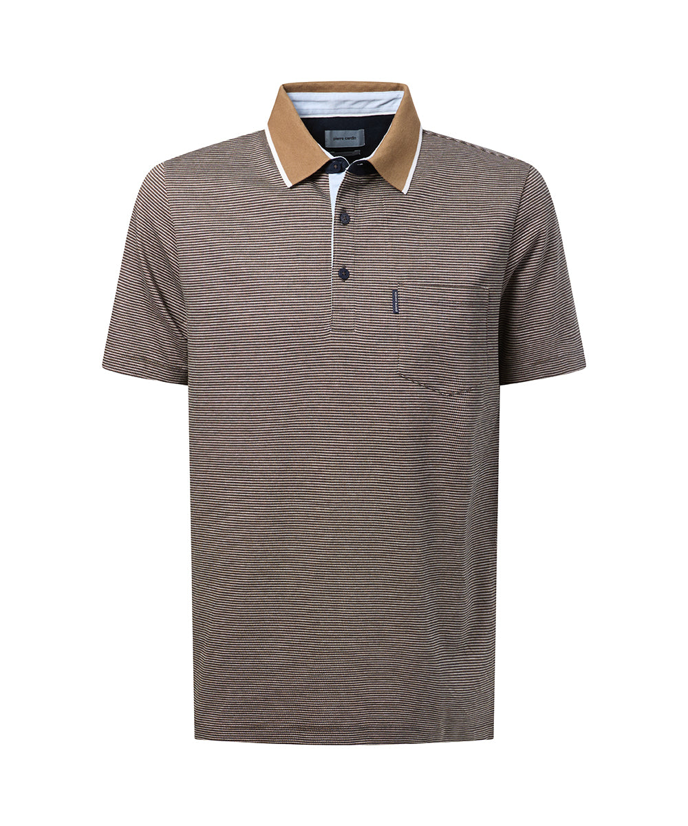 PIERRE CARDIN POLOSHIRT MERCERIZED otter 22134 2168.8111