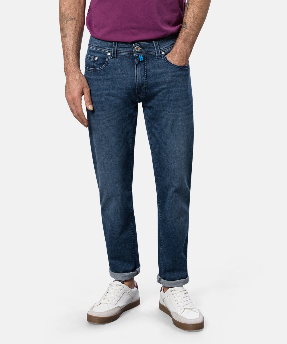 PIERRE CARDIN LYON TAPERED Jeans - Midnight Washed Denim - 34510 8020.6834