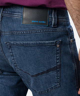 PIERRE CARDIN LYON TAPERED Jeans - Midnight Washed Denim - 34510 8020.6834