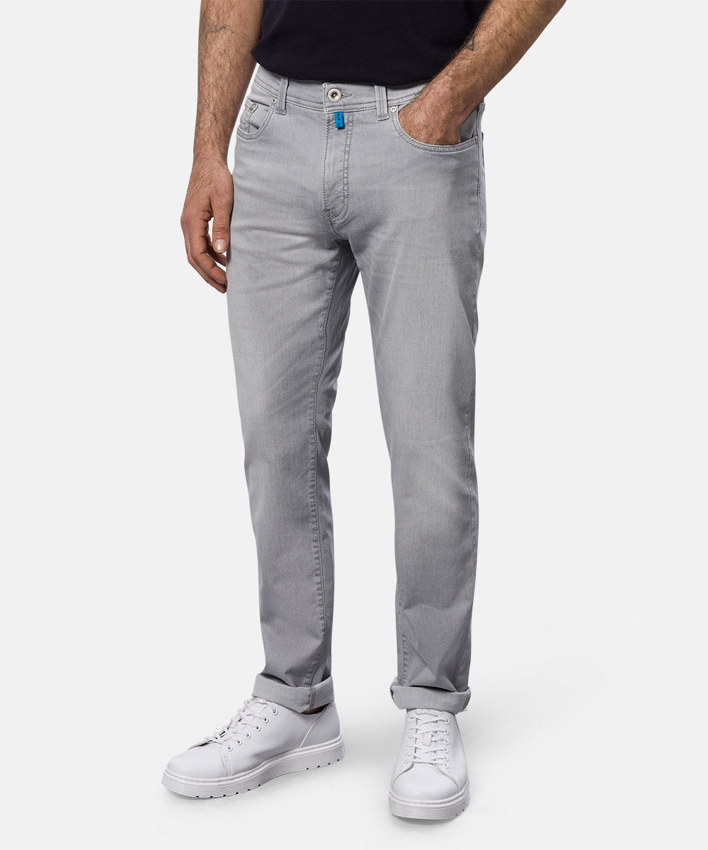 PIERRE CARDIN Lyon Tapered Jeans - Stonewashed Harbor Grey - 34510 8022.9844