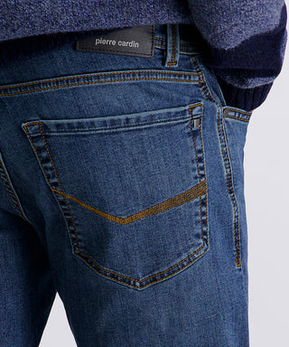 PIERRE CARDIN Lyon Five Pocket - Indigo Sunwash Blue - 34510 8054.6832