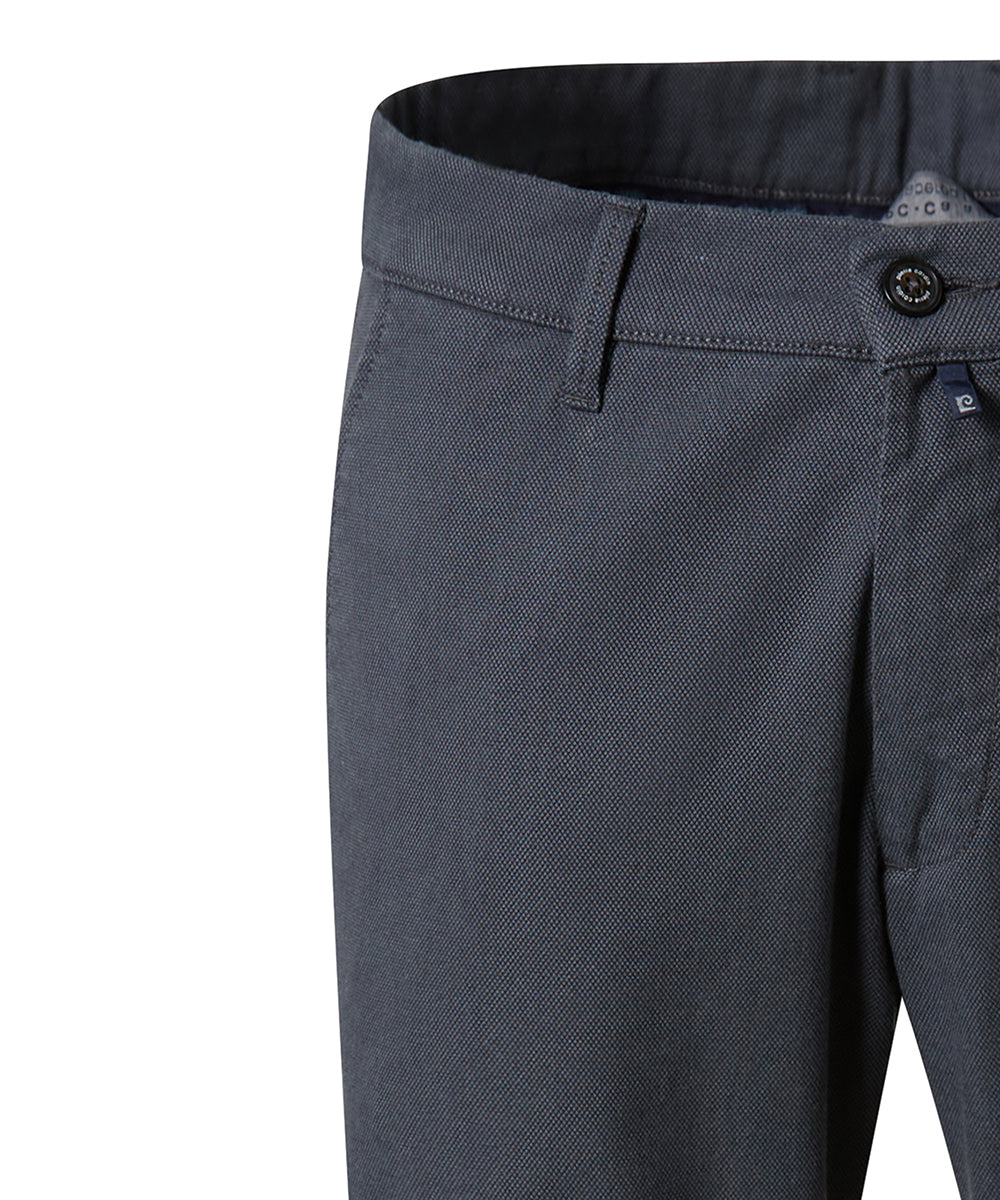 PIERRE CARDIN Calais Chino - Midnight Herringbone Grey - 33730 4200.9315 von Pierre Cardin