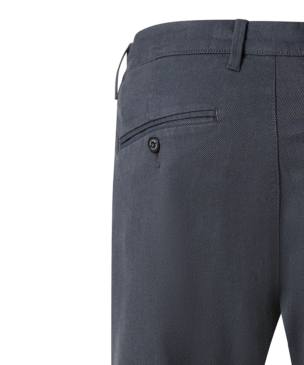 PIERRE CARDIN Calais Chino - Midnight Herringbone Grey - 33730 4200.9315 von Pierre Cardin