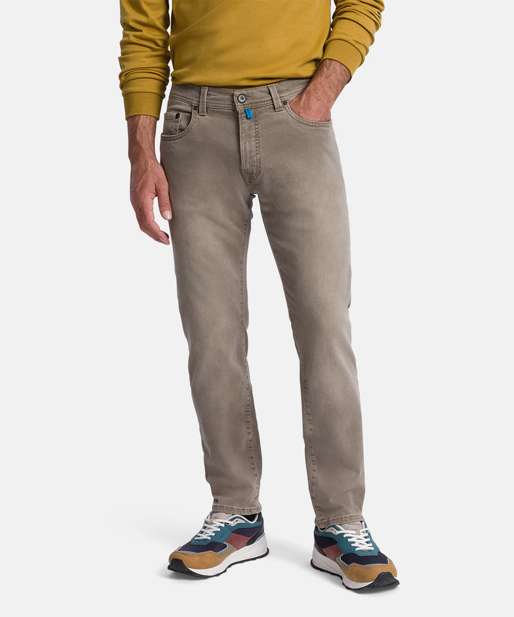 PIERRE CARDIN Lyon Tapered Jeans - Ash Taupe - 34510 8042.8822 von Pierre Cardin