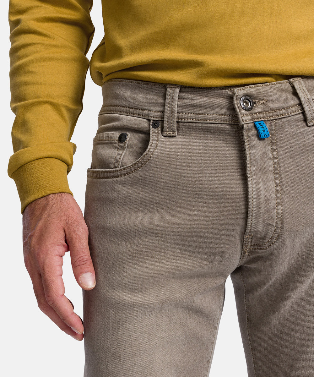 PIERRE CARDIN Lyon Tapered Jeans - Ash Taupe - 34510 8042.8822
