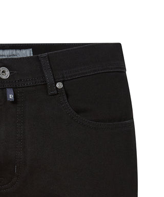 PIERRE CARDIN LYON Five-Pocket Jeans - Raven Shadow Black - 34510 8154.9801