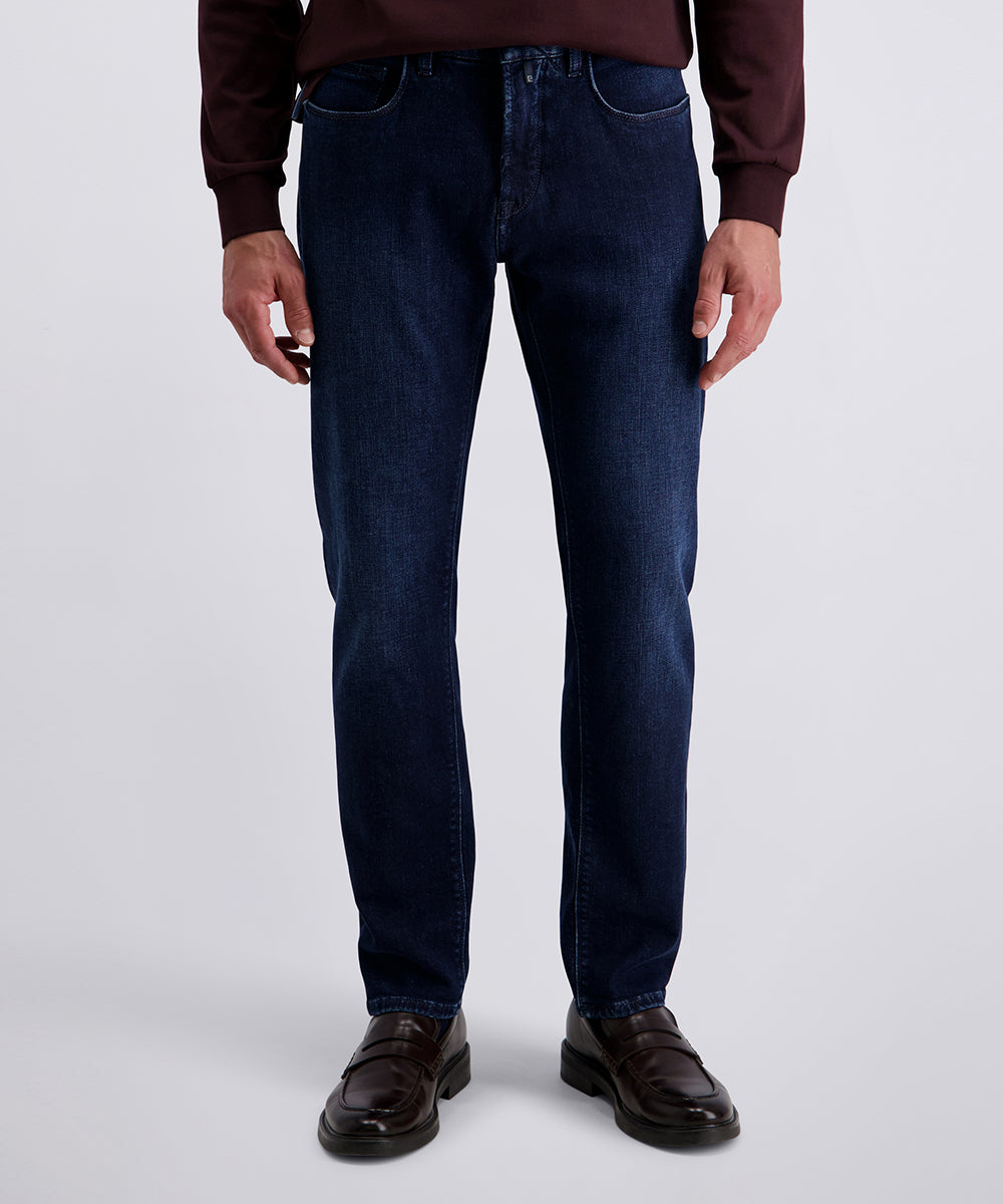 PIERRE CARDIN LYON Five Pocket - Midnight Twill Blue - 34506 8167.6822 von Pierre Cardin