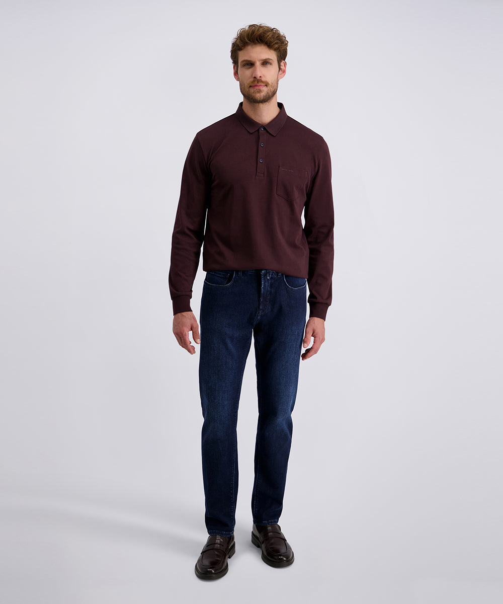 PIERRE CARDIN LYON Five Pocket - Midnight Twill Blue - 34506 8167.6822 von Pierre Cardin