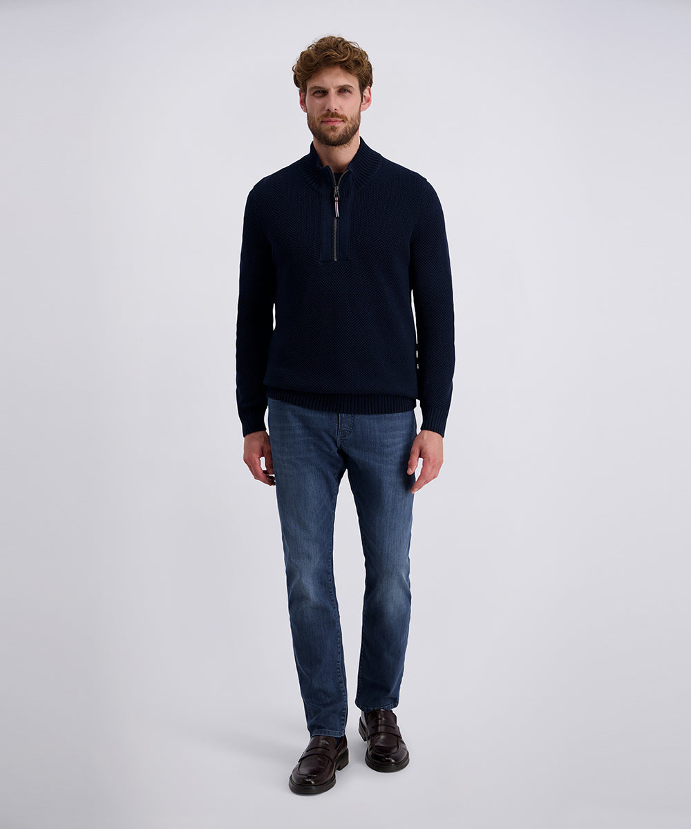 PIERRE CARDIN LYON Five Pocket - Cobalt Harbor Used - 34510 8160.6834 von Pierre Cardin