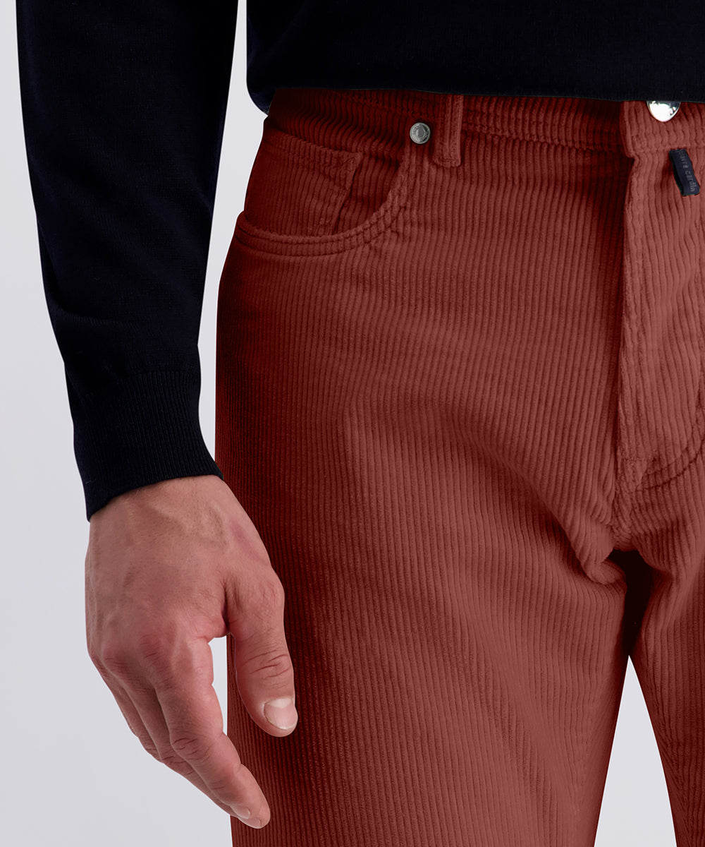 PIERRE CARDIN Laval Cordhose - Deep Maroon Cord - 30940 3008.8208 von Pierre Cardin