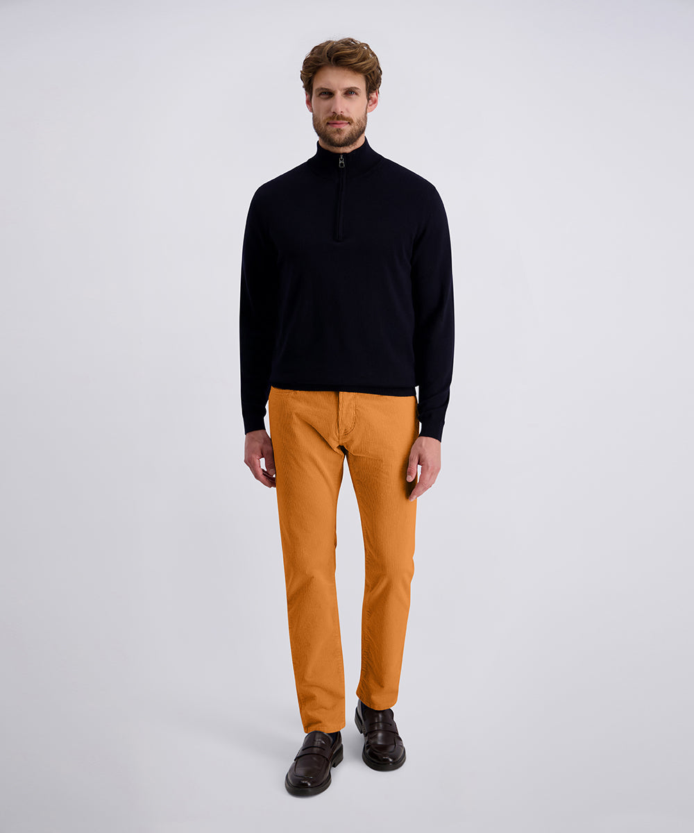 PIERRE CARDIN Laval Cord Hose - Burnt Caramel Gold - 30940 3008.8220 von Pierre Cardin