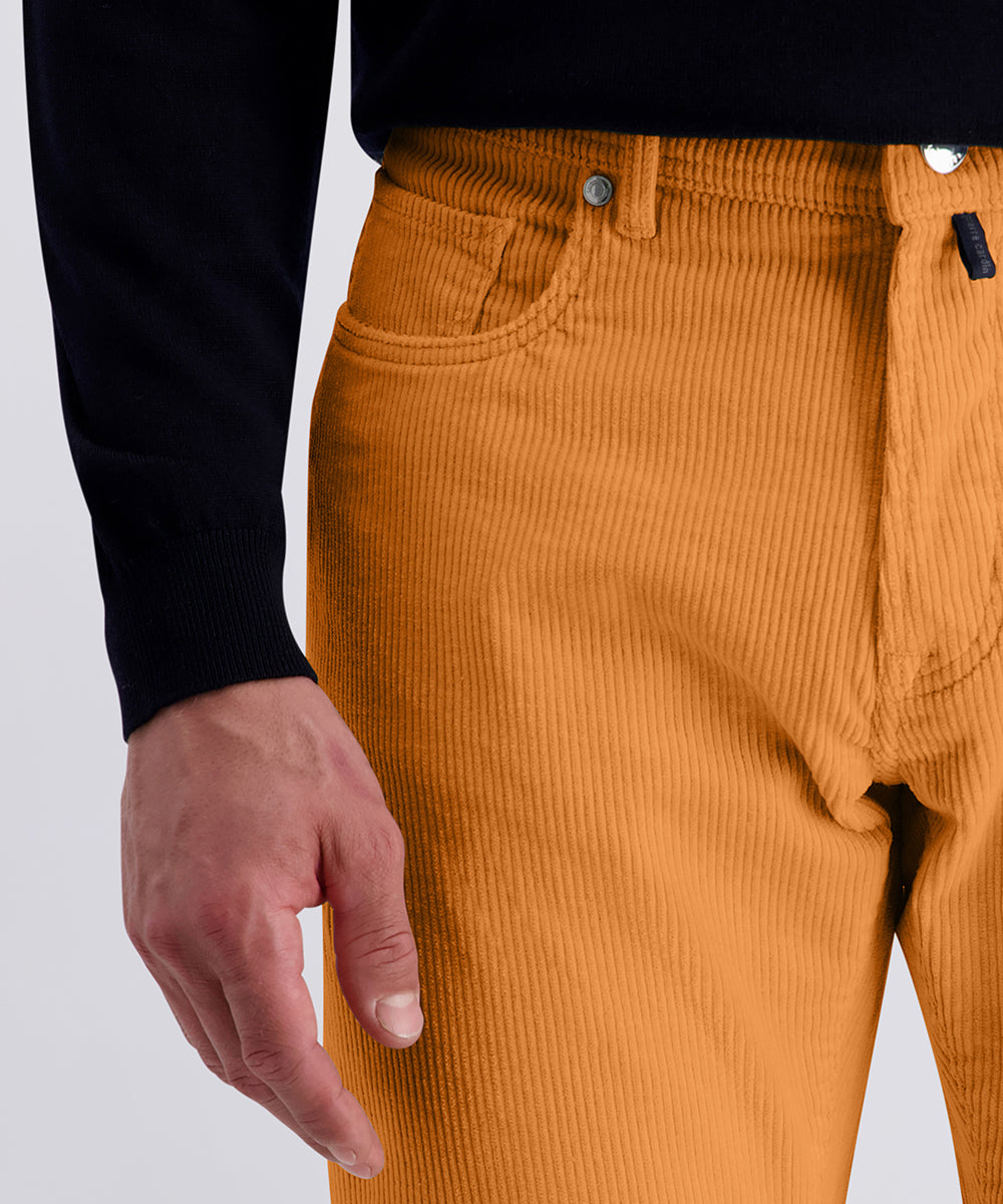 PIERRE CARDIN Laval Cord Hose - Burnt Caramel Gold - 30940 3008.8220 von Pierre Cardin