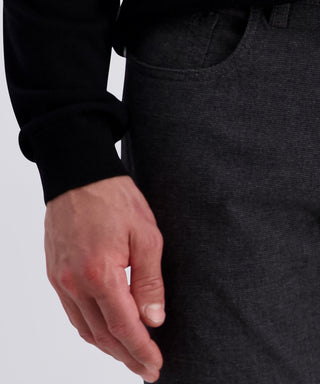 PIERRE CARDIN LYON Stoffhose - Charcoal Tweed Grey - 34540 1074.9002