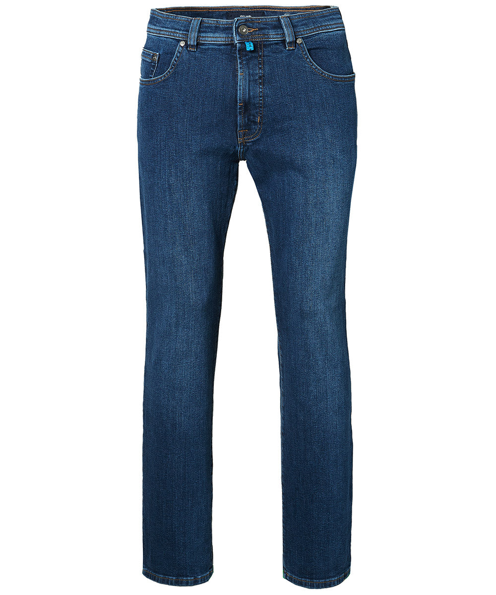PIERRE CARDIN DIJON Five Pocket - Indigo Stitched Wash - 38800 7001.6812