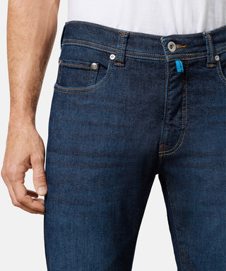 PIERRE CARDIN LYON TAPERED - Deep Navy Rinse - 38510 8006.6814
