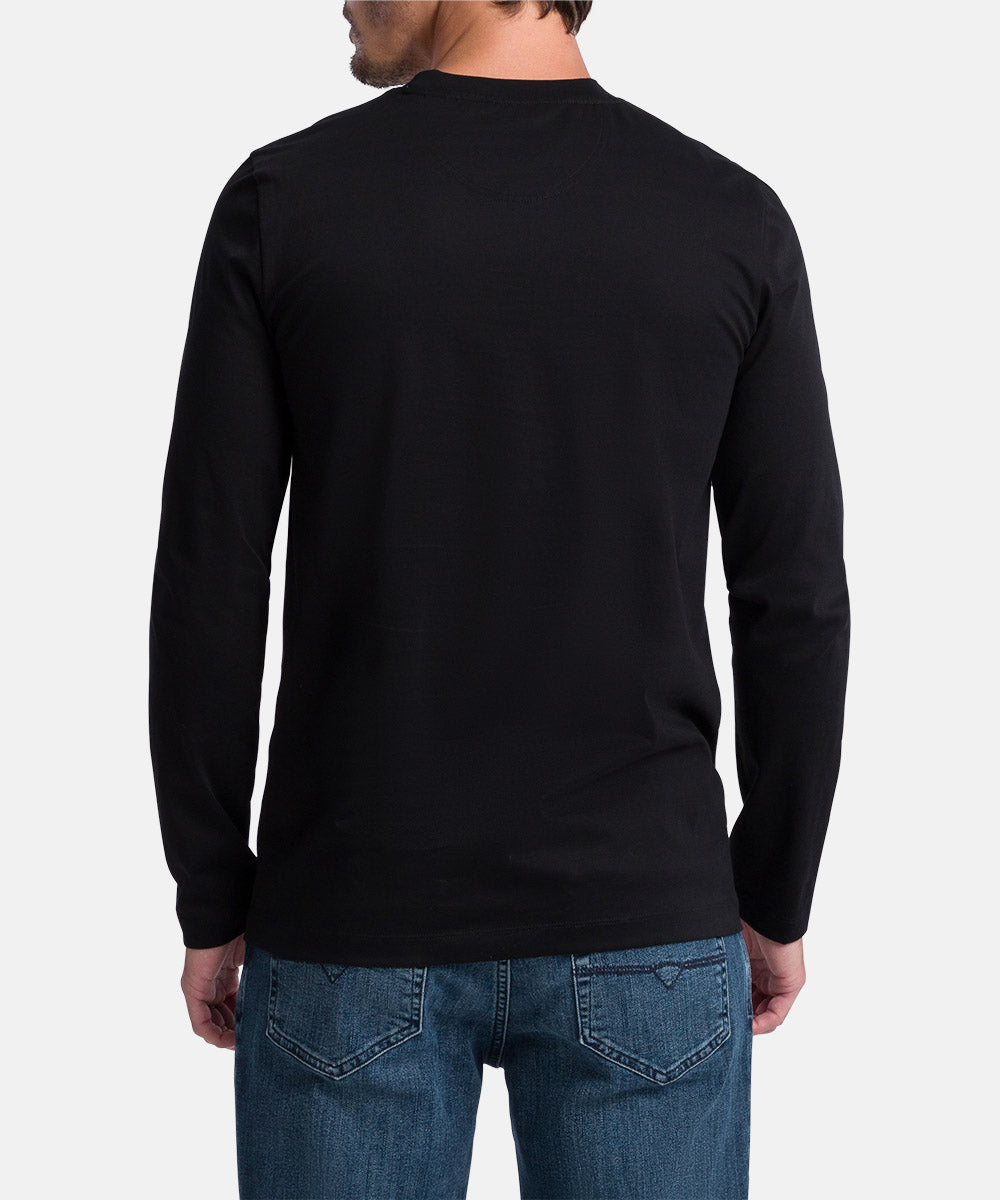 PIERRE CARDIN Longsleeve Shirt Rundhals - Midnight Ink - 30250 3025.9000 von Pierre Cardin