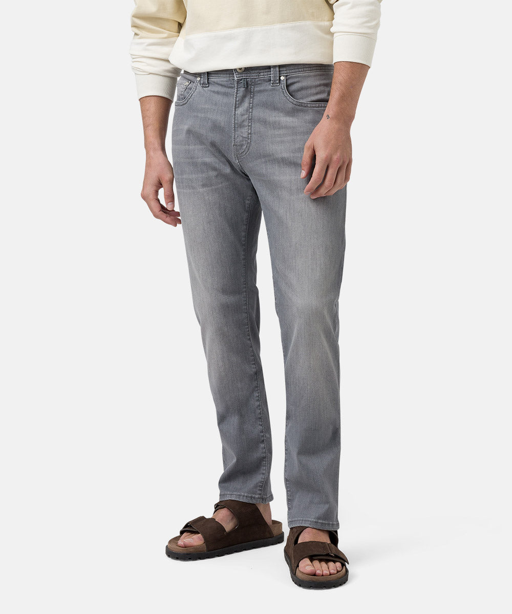 PIERRE CARDIN LYON TAPERED Five Pocket - Stormwashed Steel - 34510 8068.9834