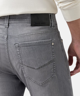 PIERRE CARDIN LYON TAPERED Five Pocket - Stormwashed Steel - 34510 8068.9834