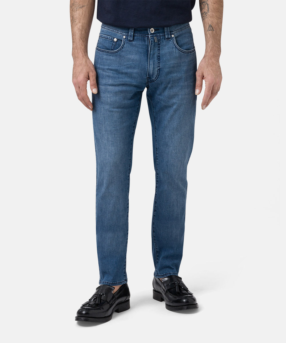 PIERRE CARDIN LYON TAPERED Jeans - Ocean Wash Blue - 34510 8083.6827 von Pierre Cardin