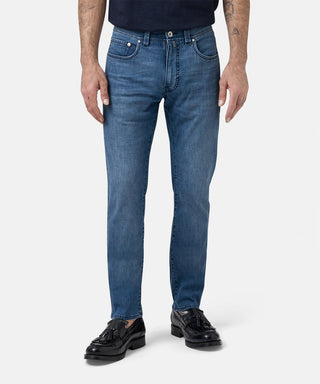PIERRE CARDIN LYON TAPERED Jeans - Ocean Wash Blue - 34510 8083.6827