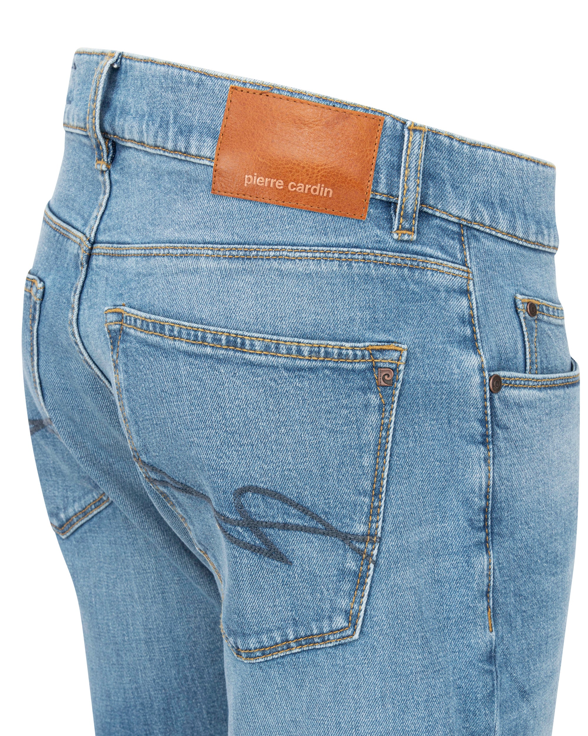 PIERRE CARDIN LYON Denim - Coastal Mist Blue - 34506 7741.6847 von Pierre Cardin
