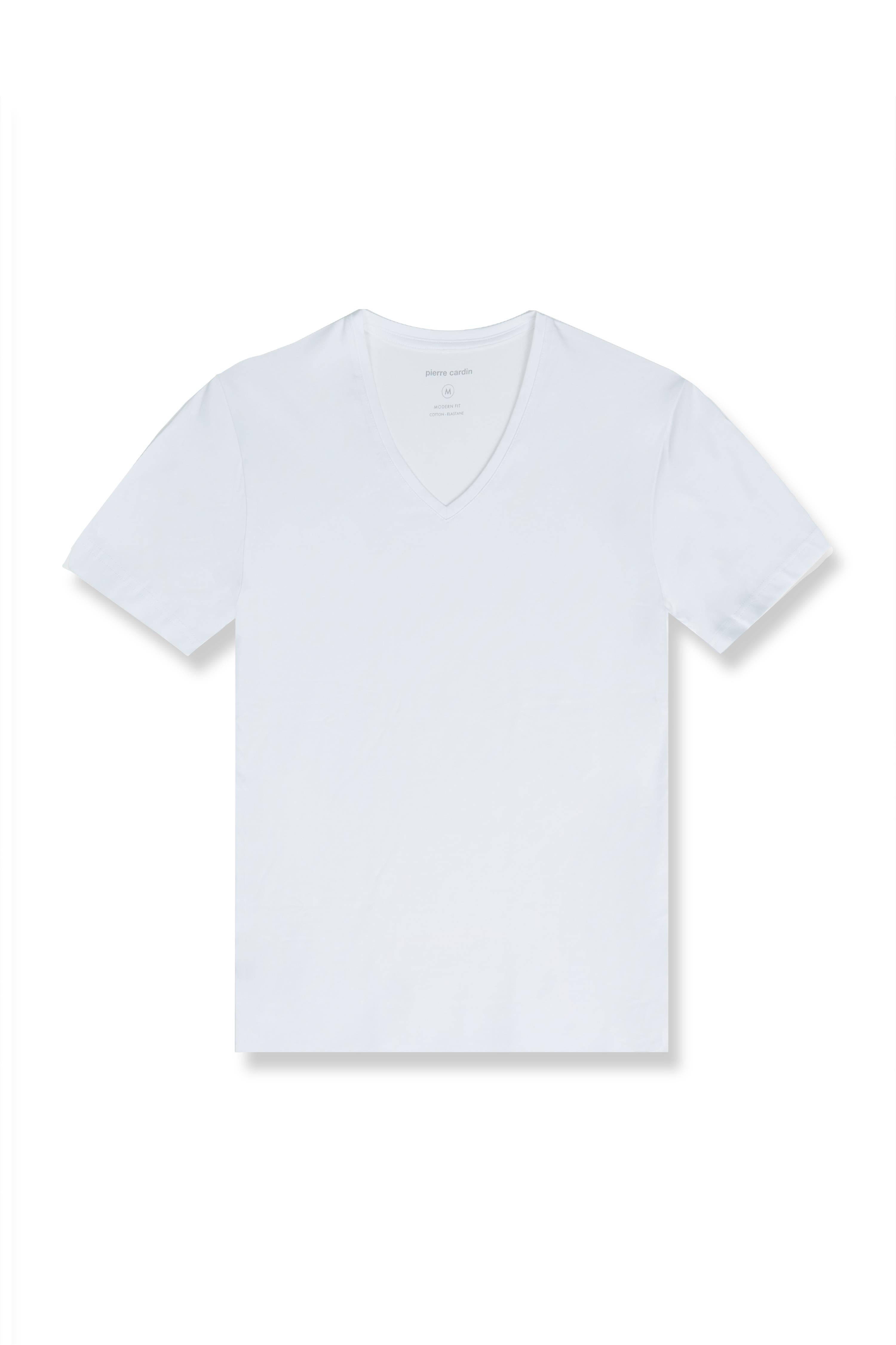 PIERRE CARDIN Doppelpack T-Shirt V-Ausschnitt - Pure Mist White - 29991 9000.1010