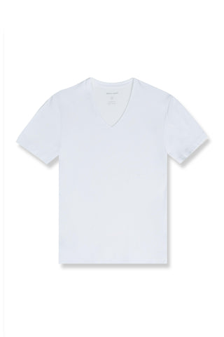 PIERRE CARDIN Doppelpack T-Shirt V-Ausschnitt - Pure Mist White - 29991 9000.1010