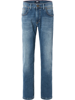 PIONEER River Straight Five Pocket - Stonewashed Baltic Blue - 1673 9736.346