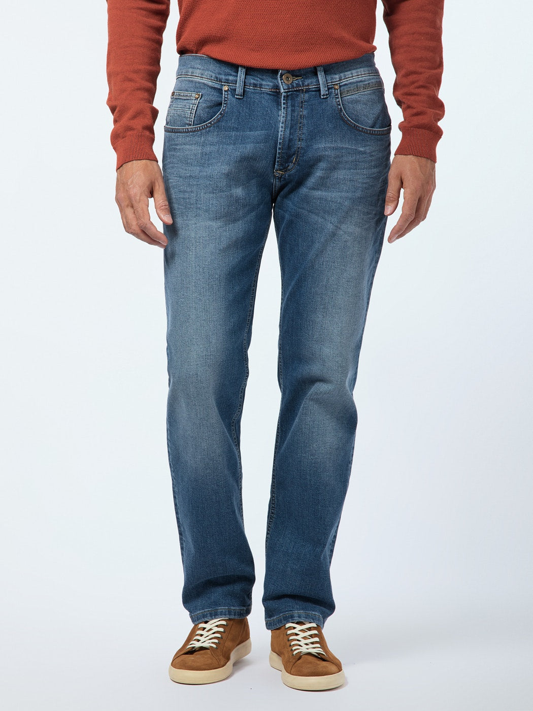 PIONEER River Straight Five Pocket - Stonewashed Baltic Blue - 1673 9736.346