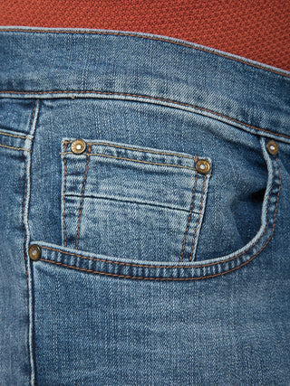 PIONEER River Straight Five Pocket - Stonewashed Baltic Blue - 1673 9736.346
