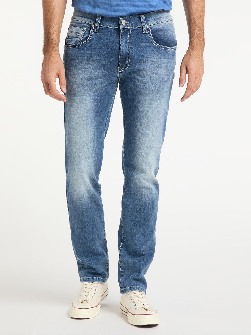 PIONEER RANDO MEGAFLEX Five-Pocket Jeans - Glacier Harbor Blue - 1674 9903.372