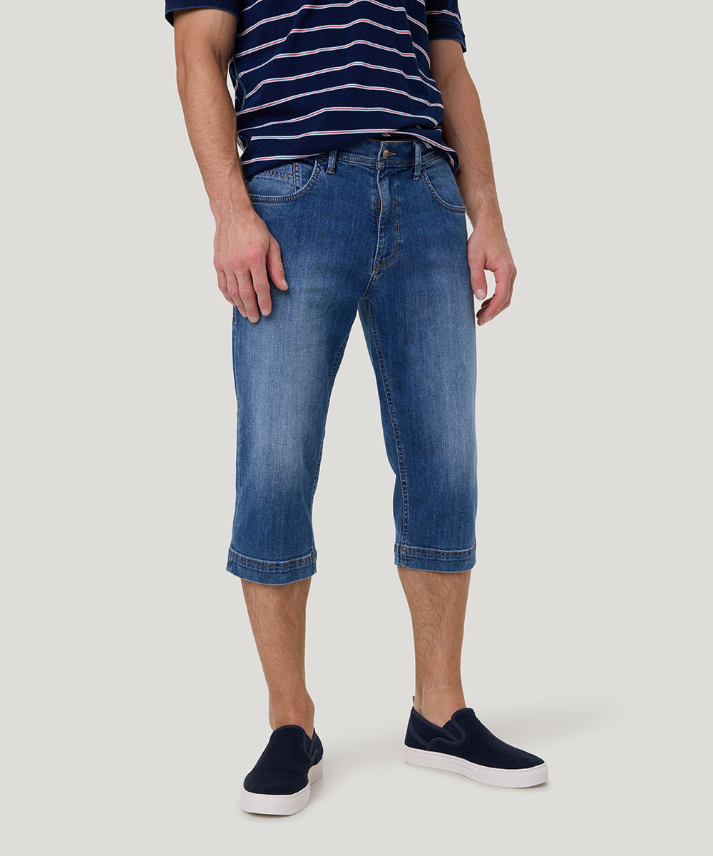 PIONEER Bill 3/4-Jeans - Oceanway Blue - 13601 6607.6822