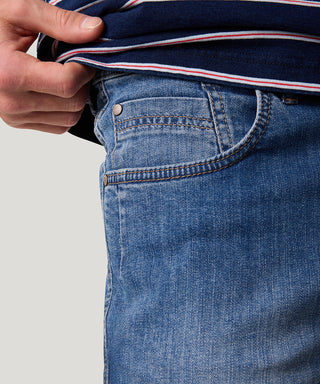 PIONEER Bill 3/4-Jeans - Oceanway Blue - 13601 6607.6822