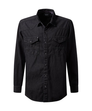 PIONEER SHIRT Langarm Jeanshemd - Nightwashed Charcoal - 40253 0000.9811