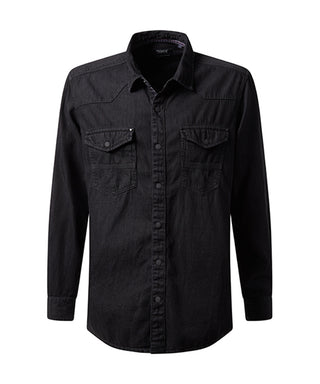 PIONEER SHIRT Langarm Jeanshemd - Nightwashed Charcoal - 40253 0000.9811