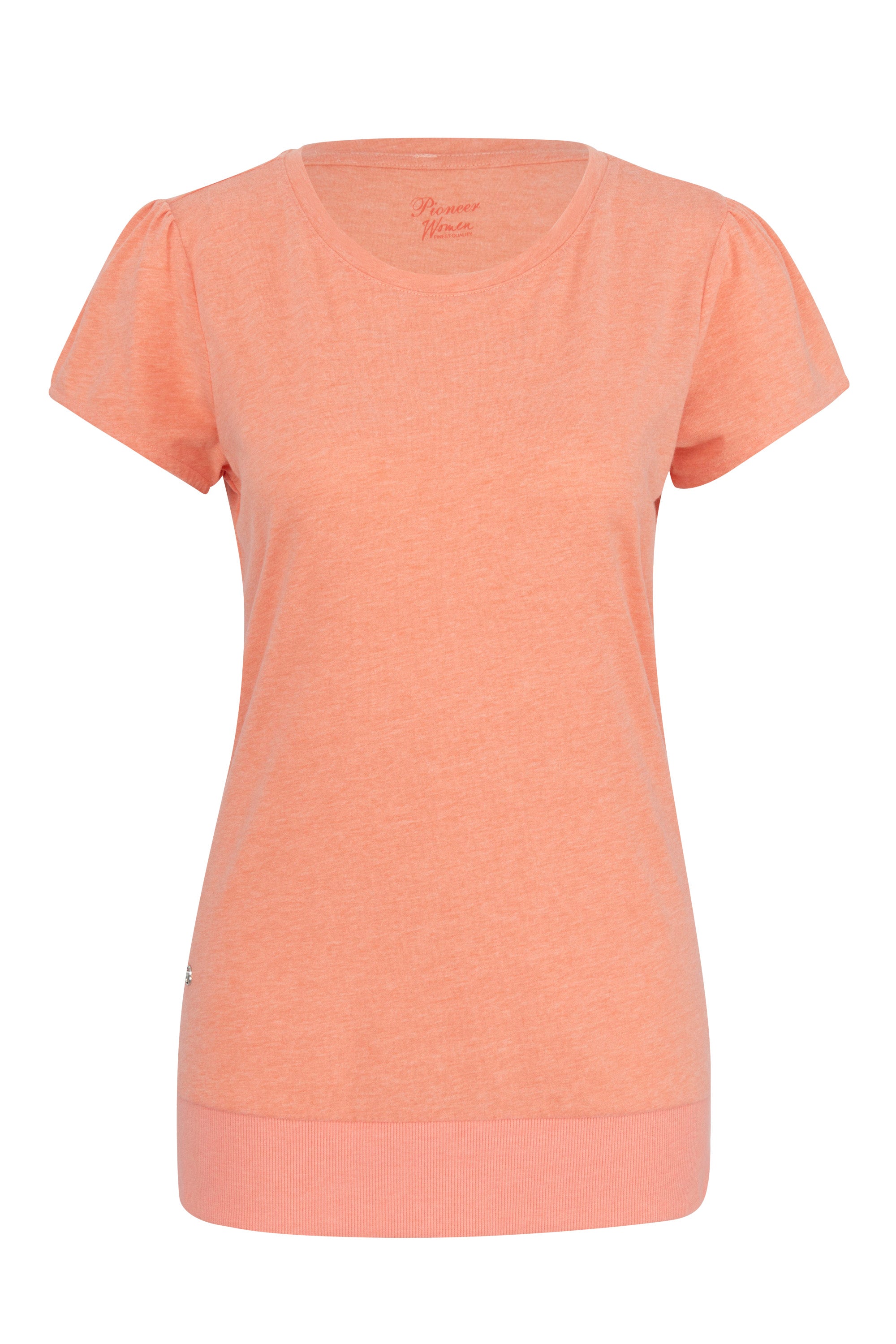 PIONEER MELE Kurzarm T-Shirt - Peachy Sunrise Melange - 1301 301.4004